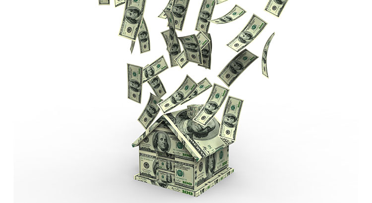 house made of dollars